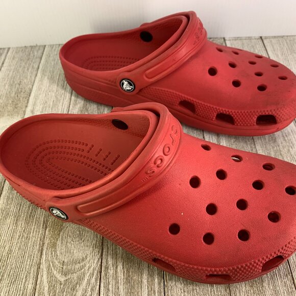 CROCS Shoes - Red Crocs mens size 7 womens size 9